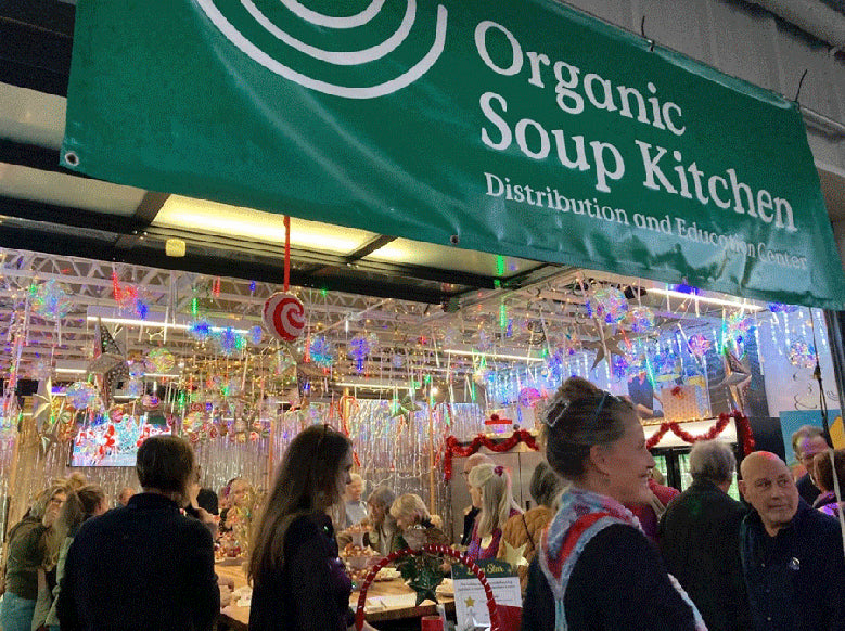 Organic Soup Kitchen Dresses Up Distribution Center for Holidays